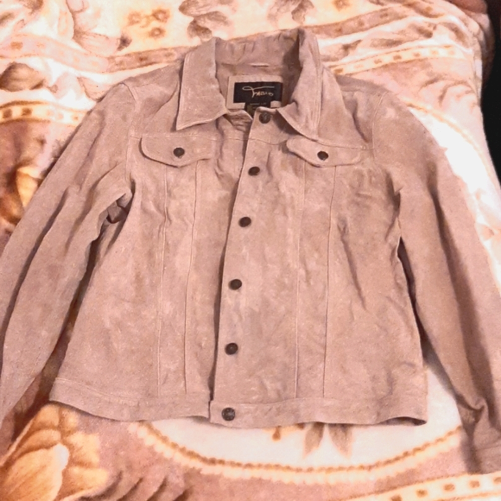 Fabio Leather Women Jacket Size L in great condition